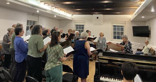 Quakers Singing in a Group